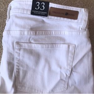 Treasure & Bond White Denim Shorts NWT